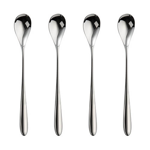 Robert Welch Bourton Bright Long Handled Spoon 4 Piece Set