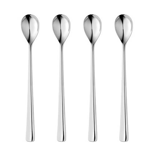 Robert Welch Malvern Bright Long Handled Spoon 4 Piece Set