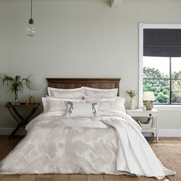 Sanderson Lotus Leaf Duvet Cover Single Ivory