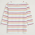 Seasalt Sailor Top Tri Breton Chalk Clove Basket