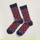Seasalt Mens Arty Bamboo Socks Tidal Edge Magpie