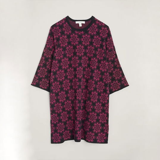 Seasalt West Cliff Tunic Bauble Ditsy Onyx