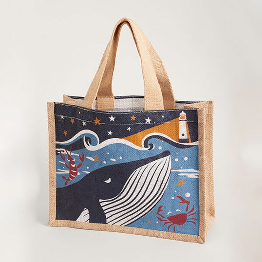 Seasalt Cute Jute Whale of a Good Time Maritime