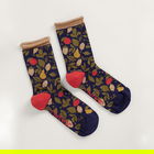 Seasalt Snowy Scenes Socks Garland Dark Night Size 4-7
