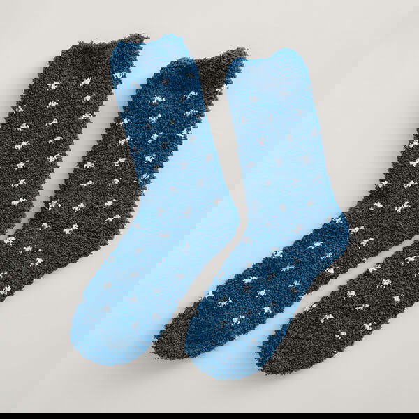Seasalt Fluffies Socks Short Confetti Galley Ecru Size 4-7