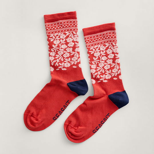 Seasalt Womens Bamboo Arty Socks Henrietta Masala Size 4-7