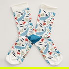 Seasalt Women`s Bamboo Arty Socks Narwhal Playtime Chalk Size 4-7