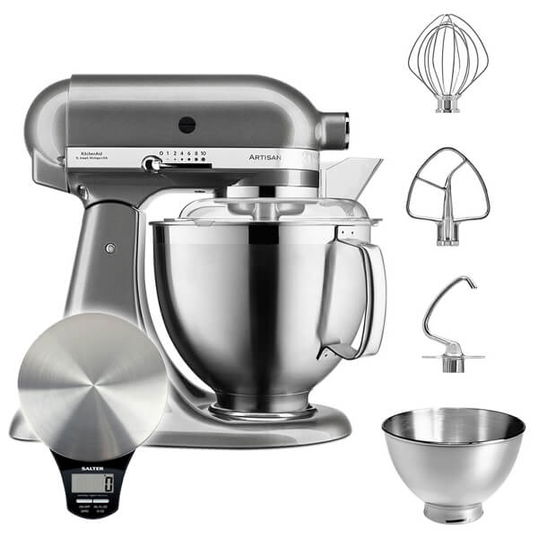 KitchenAid Artisan Mixer 185 Medallion Silver with Free Gift