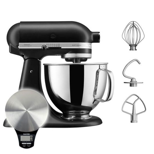 KitchenAid Artisan Mixer 125 Matte Black with Free Gift