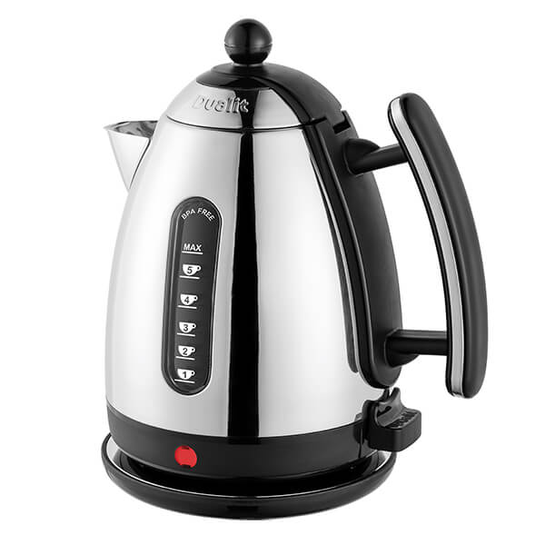 Dualit Polished Chrome Jug Kettle Black