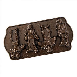 Nordic Ware Spooky Skeleton Cakelet Pan Bronze