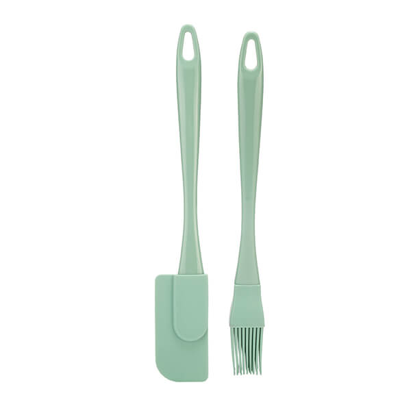 Fusion Twist Mini Pastry Brush & Jar Scraper Set Mint