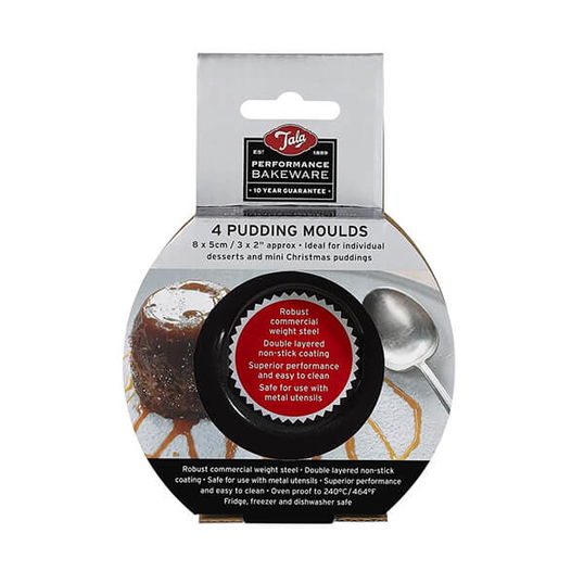 Tala Performance Set of 4 Non-Stick Pudding Moulds