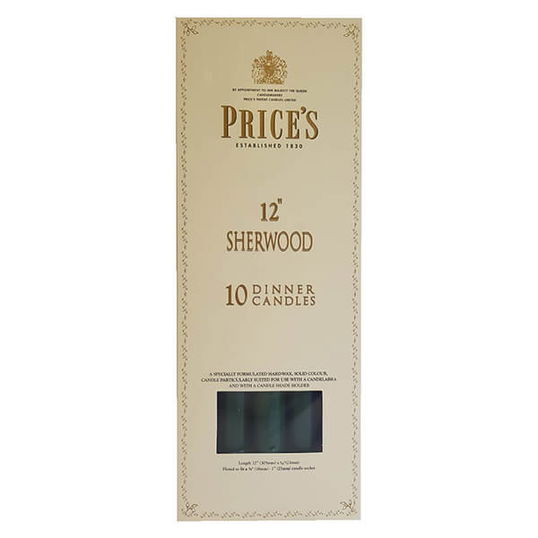 Prices 12` Sherwood Candle Evergreen Pack Of 10