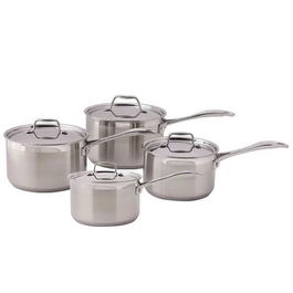 Dexam Supreme 3 Piece Stainless Steel Saucepan Set PLUS Half Price 14cm Saucepan