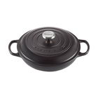 Le Creuset Signature Satin Black Cast Iron 26cm Shallow Casserole