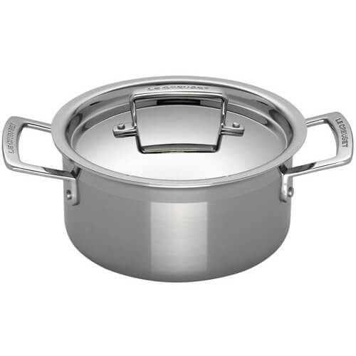 Le Creuset 3-ply Stainless Steel 20cm Deep Casserole