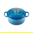 Le Creuset Signature Marseille Blue Cast Iron 22cm Round Casserole