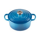 Le Creuset Signature Marseille Blue Cast Iron 24cm Round Casserole