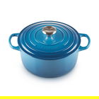 Le Creuset Signature Marseille Blue Cast Iron 26cm Round Casserole