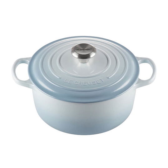 Le Creuset Signature Coastal Blue Cast Iron 28cm Round Casserole