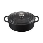 Le Creuset Signature Satin Black Cast Iron 25cm Oval Casserole