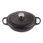 Le Creuset Signature Satin Black Cast Iron 30cm Shallow Casserole