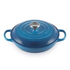 Le Creuset Signature Marseille Blue Cast Iron 30cm Shallow Casserole