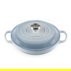 Le Creuset Signature Coastal Blue Cast Iron 30cm Shallow Casserole