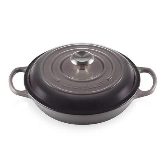 Le Creuset Signature Flint Cast Iron 30cm Shallow Casserole