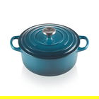 Le Creuset Signature Deep Teal Cast Iron 24cm Round Casserole