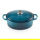 Le Creuset Signature Deep Teal Cast Iron 29cm Oval Casserole