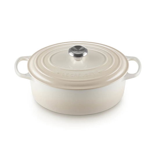 Le Creuset Signature Meringue Cast Iron 25cm Oval Casserole