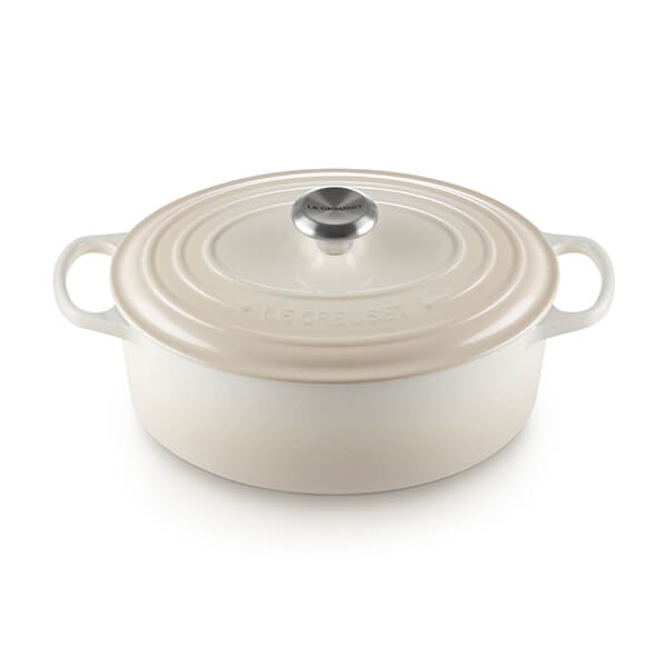 Le Creuset Signature Meringue Cast Iron 27cm Oval Casserole