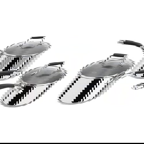 Stellar 5000 Induction 3 Piece Saucepan Set