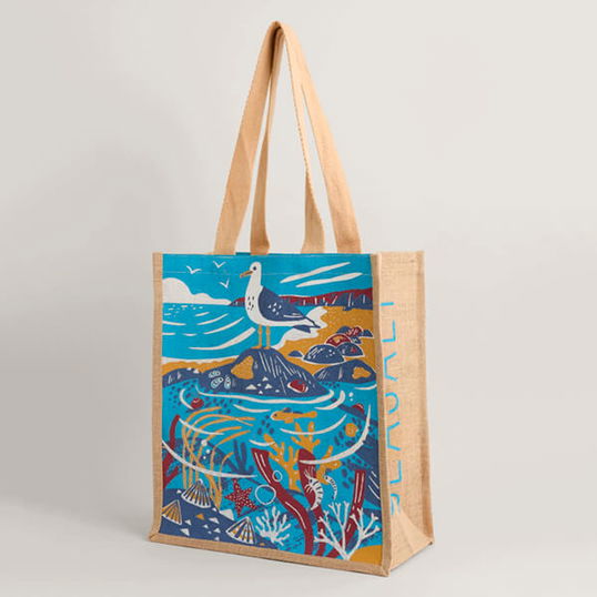 Seasalt Jute Shopper Seagull Rockpool Maritime