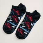 Seasalt Mens Sailor Trainer Socks Swashline Monoprint Size 8-12