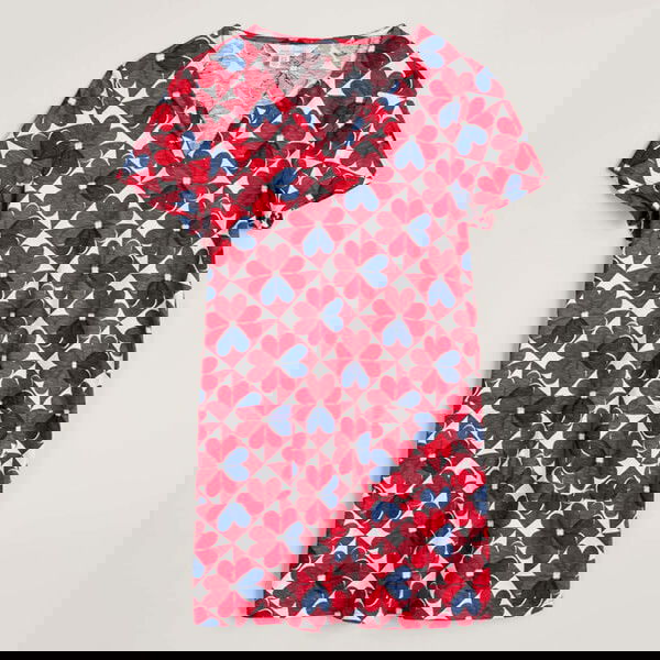Seasalt Artist's Palette V-Neck Tunic Floral Tile Jam