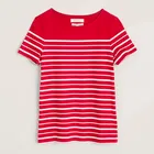 Seasalt Sailor T-Shirt Falmouth Shore Crimson Chalk