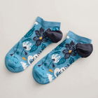 Seasalt Womens Bamboo Arty Trainer Socks Wax Resist Floral Enamel Size 4-7