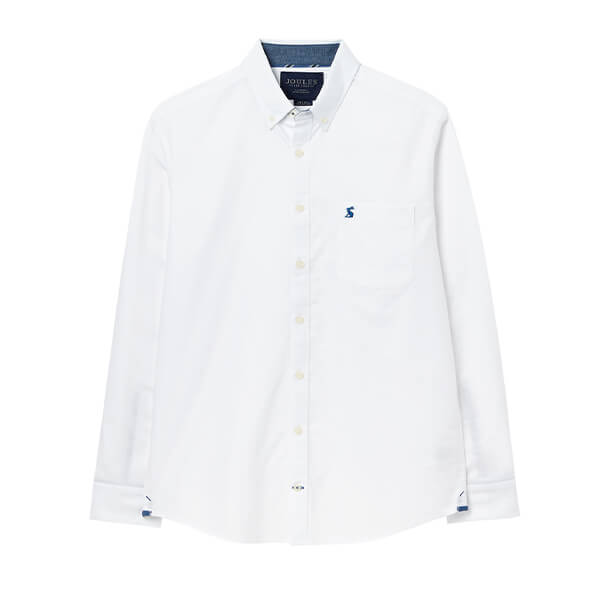 Joules Mens White Oxford Classic Fit Shirt