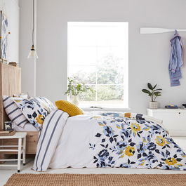 Joules Galley Grade Floral Duvet Cover Set Double Chalk