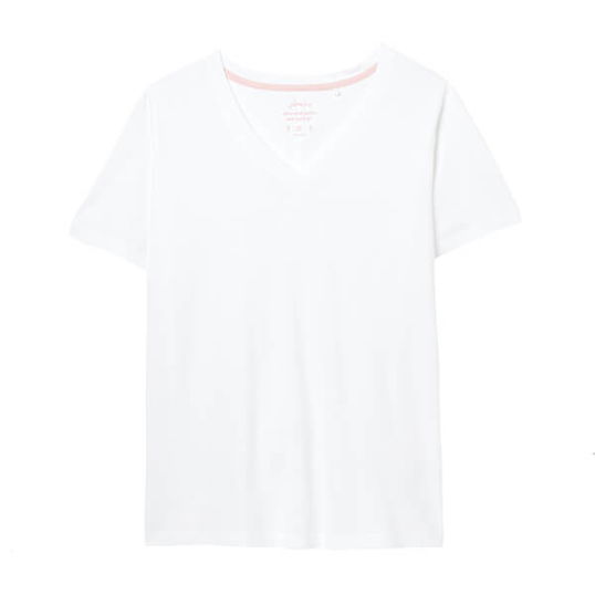 Joules Chalk Emily V Neck T-Shirt