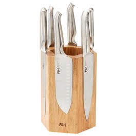 Furi Pro Magnetic Hexagonal Knife Block 7 Piece Set