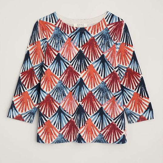Seasalt Bay Laurel Jumper Scallop Fans Chalk