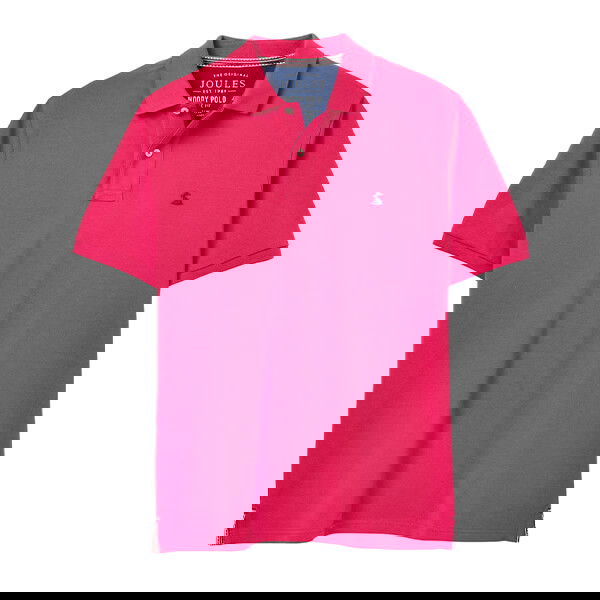 Joules Mens Deep Raspberry Woody Polo Shirt Size S
