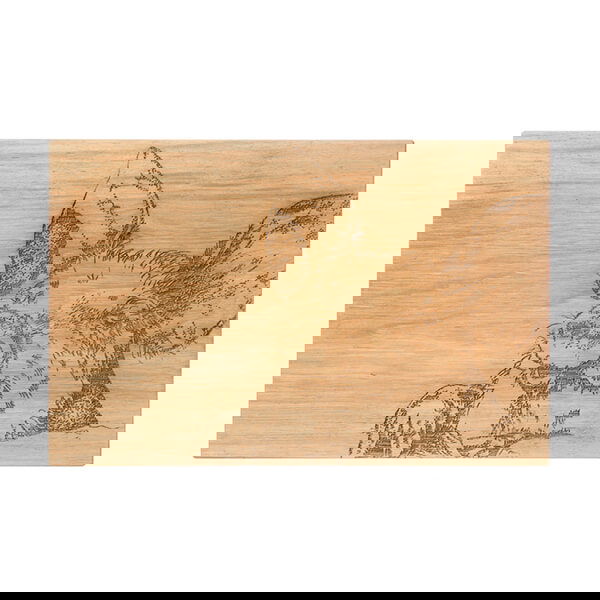 The Just Slate Company Pig 30cm Oak Serving Board