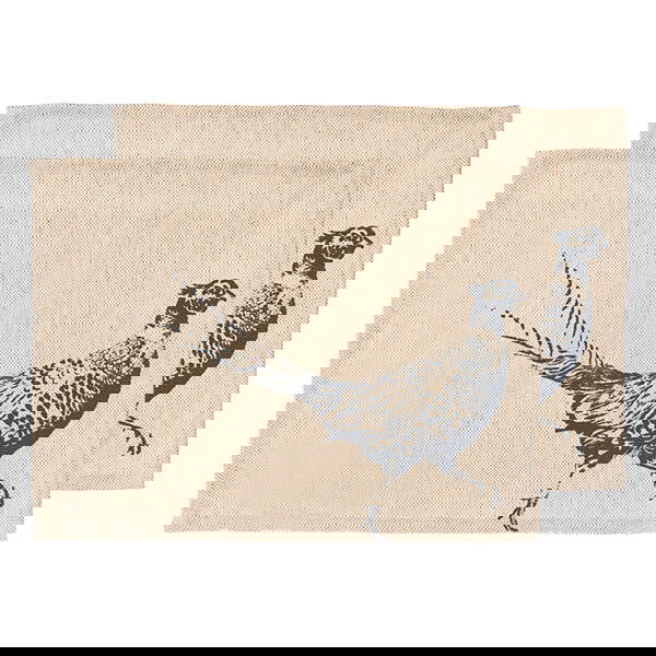 The Just Slate Company Set of 2 Pheasant Linen Place Mats