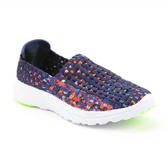 Heavenly Feet Navy Multi Ath-Leisure Comfort Shoes Size 3