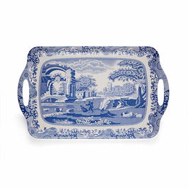 Spode Blue Italian Large Handled Tray